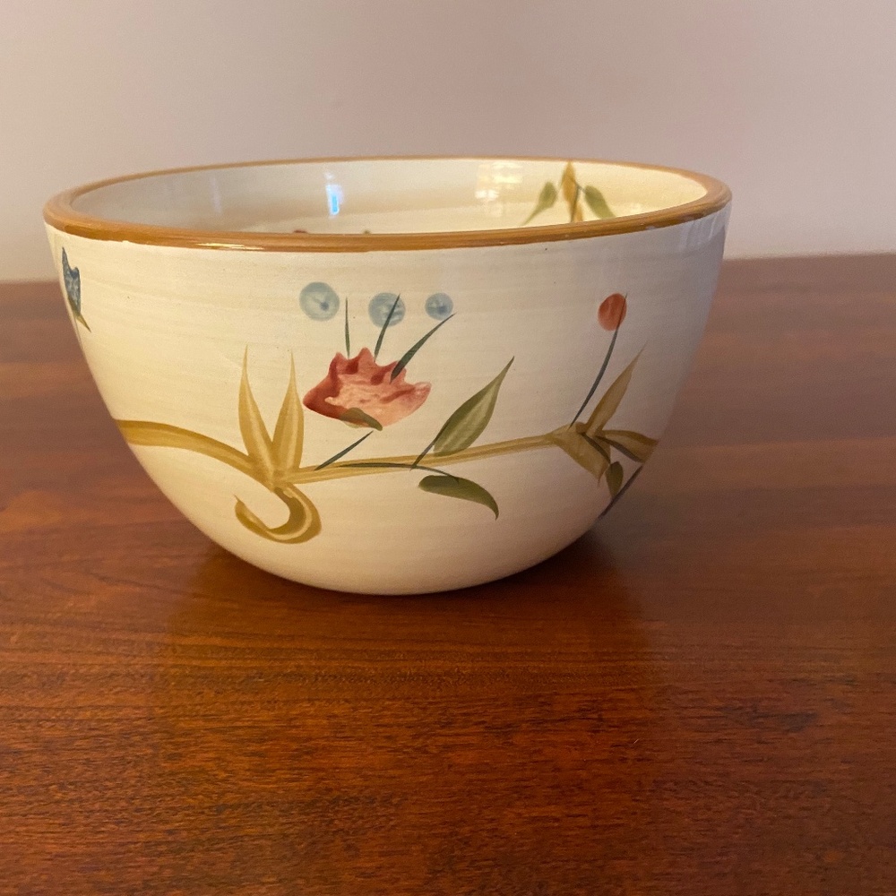 American Simplicity Floral Stoneware Soup Bowls; Set of Four; by Target Home